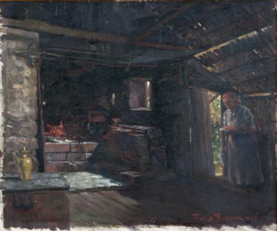 Interior with Stove by Francis Pelichek